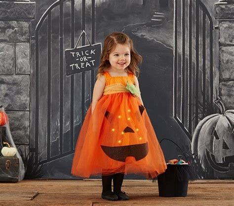 Kids Light Up Pumpkin Tutu Halloween Costume Pumpkin Halloween