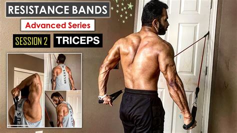 Resistance Band Triceps Workout At Home Advanced Series Session 2 Youtube