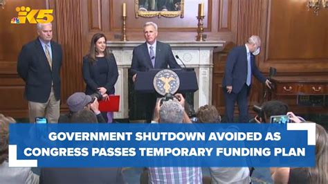 Threat Of Government Shutdown Ends As Congress Passes A Temporary