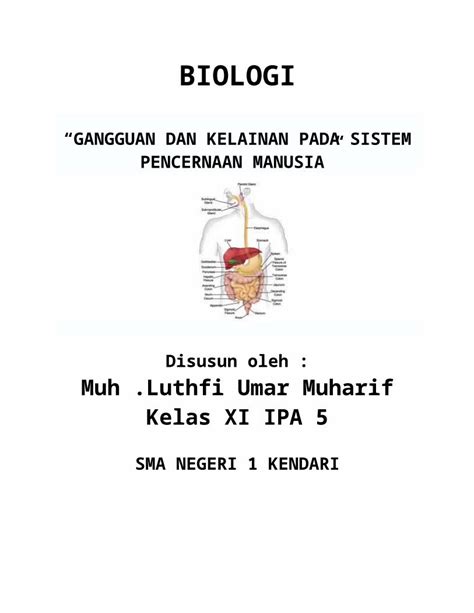 DOCX GANGGUAN PADA SISTEM PENCERNAAN MANUSIA Docx DOKUMEN TIPS