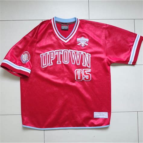 Authentic Fubu Red Baseball Jersey Patent Uptown Depop