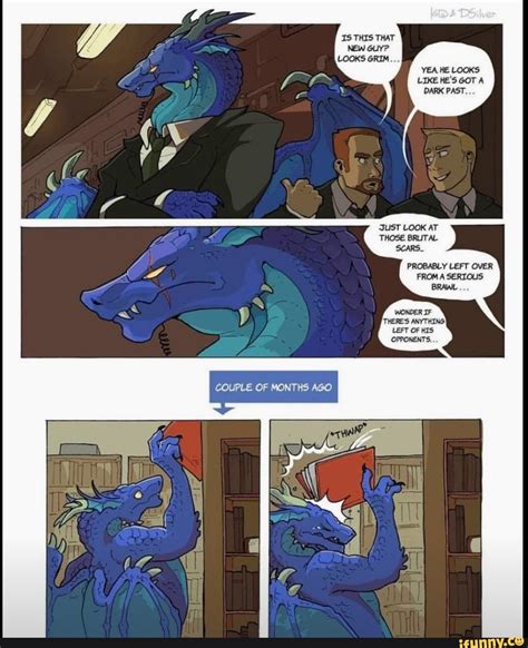 LOOKSGRJM LEG HE S GOT A DARKPAST IFunny Dragon Comic