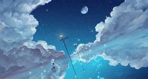 24+ Anime Starry Sky Wallpaper - Baka Wallpaper