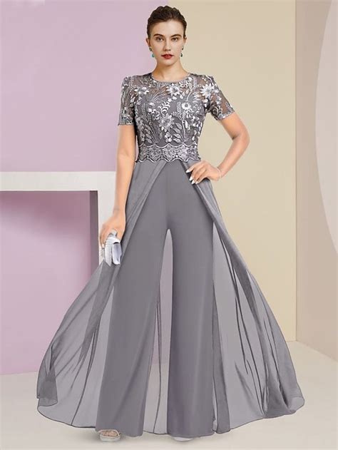 Ts Jumpsuit Pantsuit Mother Of The Bride Dress Wedding Guest Elegant