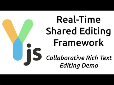 Yjs Framework For Real Time Collaborative Editing Demo Shared