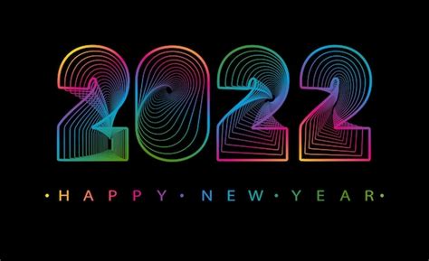 2022 feliz año nuevo estilo abstracto de números Vector Gratis