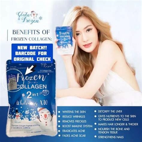 Jual Frozen Collagen 2in1 Whitening X10 Kolagen Isi 60 Capsules By