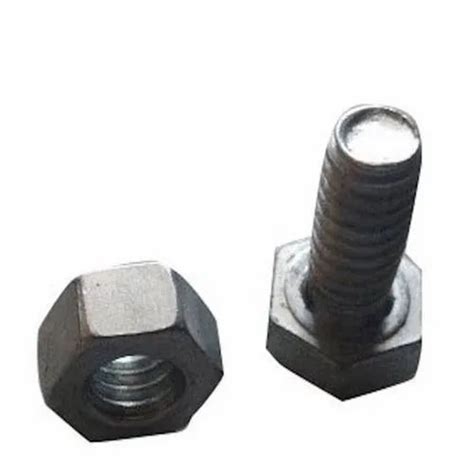 Powder Coated Heavy Duty Ms Bolt Nut For Hardware Fittings Hexagonal