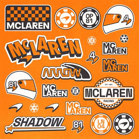 Mclaren Racing Sticker Pack Design Formula Ln Op Mclaren Racing