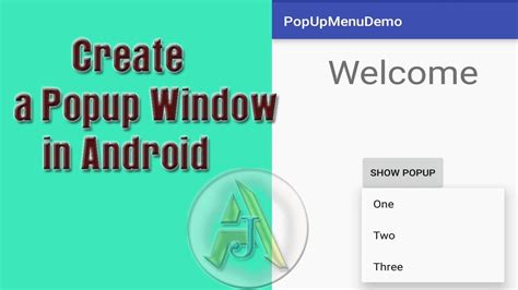 How To Create A PopUpWindow In Android Android Studio 2017 YouTube