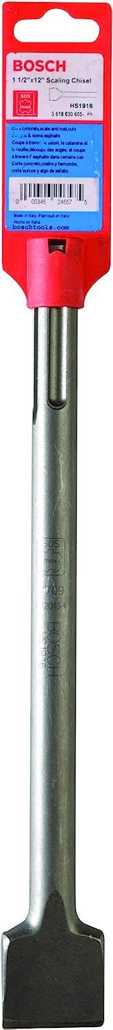 Bosch Hs1916 1 12 In X 12 In Scaling Chisel Sds Max Hammer Steel