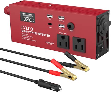 Amazon LVLUO 500W Power Inverter DC 12V To 110V AC Car Charger