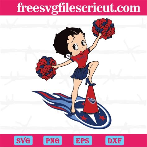 Cheers Betty Boop Tennessee Titans Svg Png Dxf Eps Cricut Silhouette