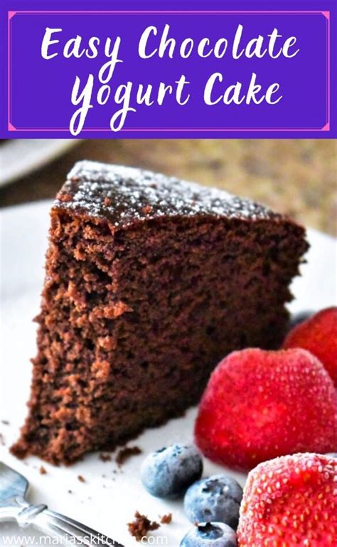 Easy Chocolate Yogurt Cake Recipe