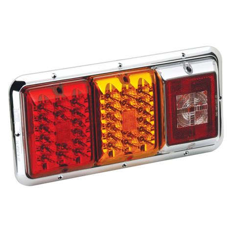 Bargman Series Red Amber Led Triple Tail Light