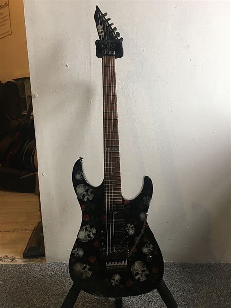 Esp Ltd M 200sr Skulls And Roses Electric Guitar Reverb