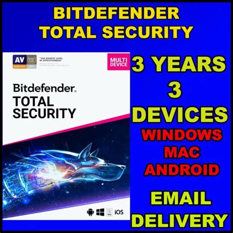 Bitdefender Total Security Years Devices Works Globally