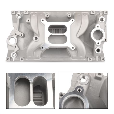 Intake Manifold Dual Plane Compatible With Chevy Vortec Sbc V8 283 307 350 327