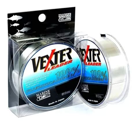 Linha Fluorocarbon Marine Sports Vexter Leader 0 81mm 77lb