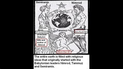 Nimrod Tammuz And Semiramis Ishtar Aka Isis Horus Set Osiris Aka