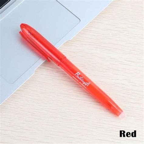 Stylo 8 Pcs Red Pen Stylos Gel Effaçables Ou Tiges De Recharge De 0 5