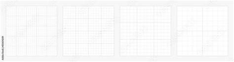 Set Of Square Grid Background With Empty Space Design Of Square Graph