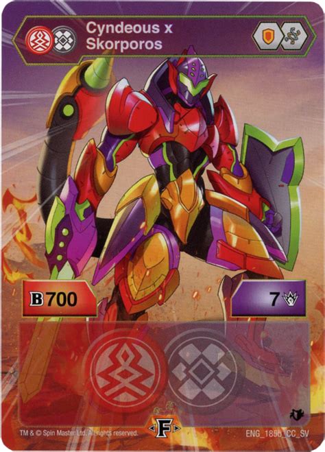 Pyrus Darkus Cyndeous X Skorporos Shields Of Vestroia The Bakugan Wiki