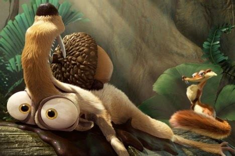 Scrat meets Scratte in “Ice Age 3” | Ice age, Animal wallpaper ...