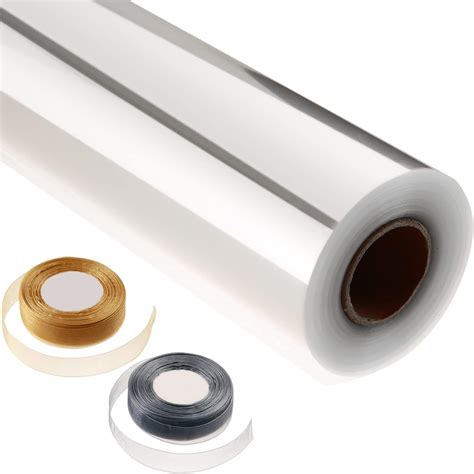 Amazon Clear Cellophane Wrap Roll Wide X Ft Long Mil