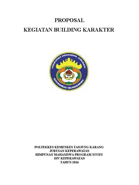 Proposal Building Karakter 2016 1 Pdf