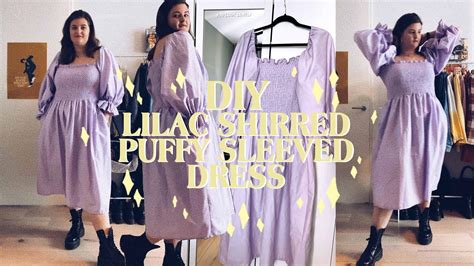 Diy Shirred Puff Sleeve Dress Curvy Girl Sewing Made From Four