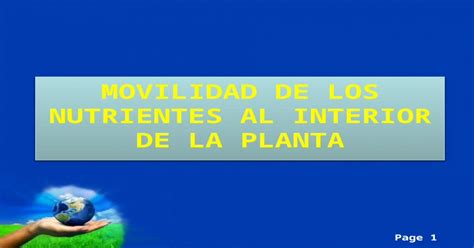 Movilidad Y Velocidad De Absorci N De Nutrientes Pptx Powerpoint