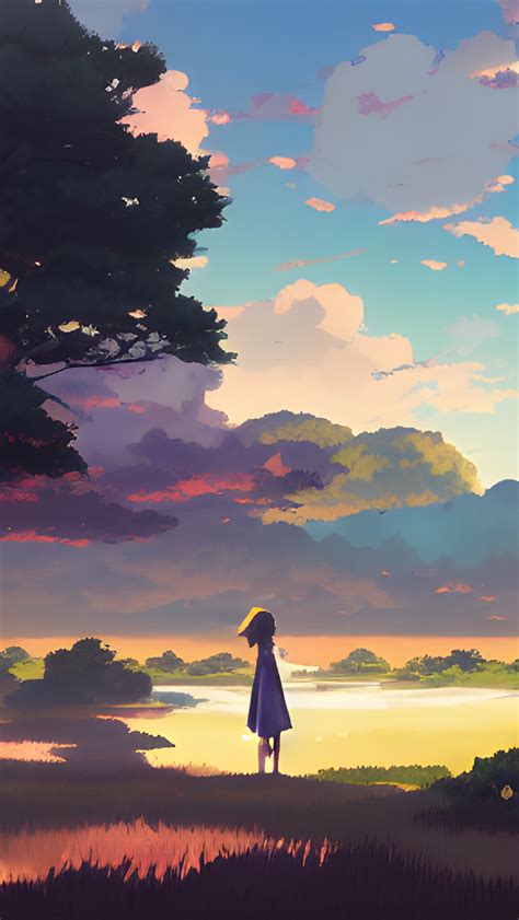 1082x1920 Anime Girls Colorful World Hd Ai Art Adventure 1082x1920