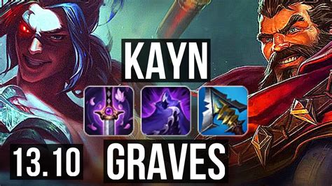 KAYN Vs GRAVES JNG 11 0 2 2 8M Mastery 1400 Games Legendary