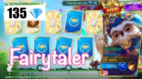 SKIN FROM LUCKY FLIP FAIRYTALER DIGGIE GAMEPLAY MLBB YouTube