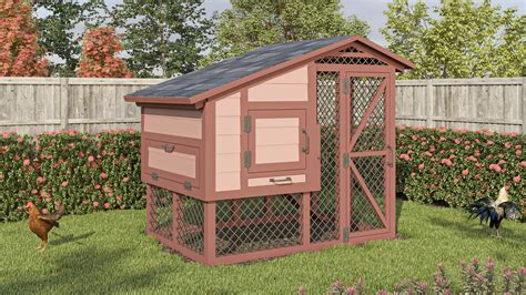 4x6 Medium Chicken Coop Plans For 10 Chickens Easy Coops™