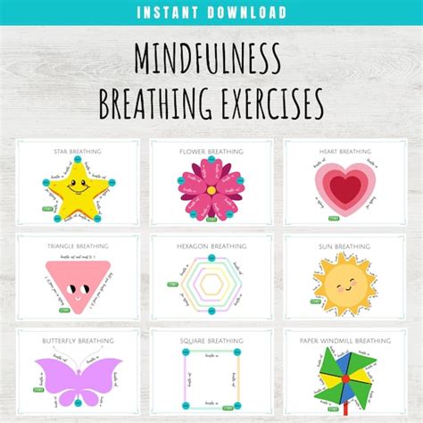 Mindfulness Breathing Exercises for Kids Classroom Activity | Etsy