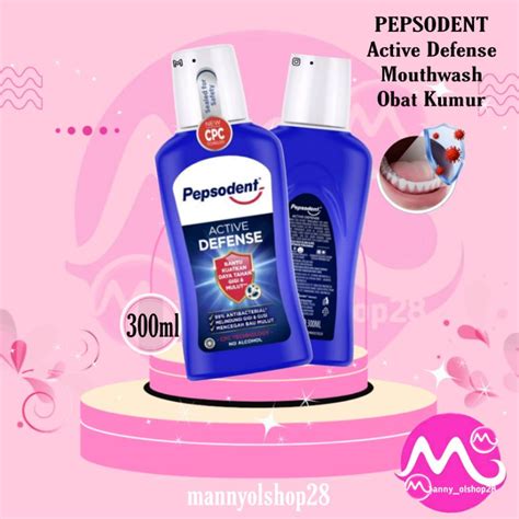 Jual Pepsodent Active Defense Mouthwash Obat Kumur Ml Shopee Indonesia