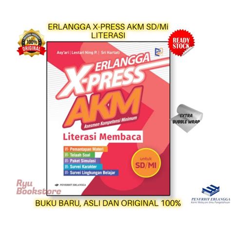 Jual Paket Erlangga X Press Akm Untuk Sd Mi Literasi Membaca Dan