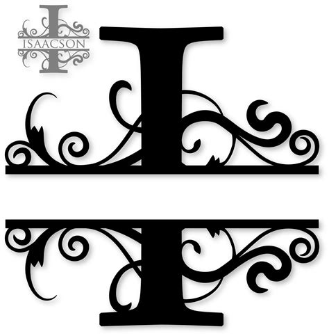 I Split Monogram Free Monogram Fonts Cricut Monogram Free