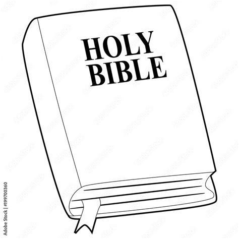 Coloring Book Outlined Of Holy Bible Stock Vektorgrafik Adobe Stock