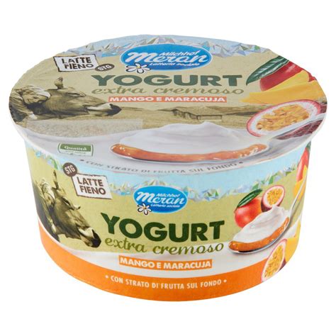 Yogurt Extra Cremoso Mango E Maracuja Latte Fieno Latteria Merano