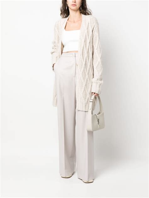 Fabiana Filippi High Waisted Tailored Trousers Neutrals Farfetch