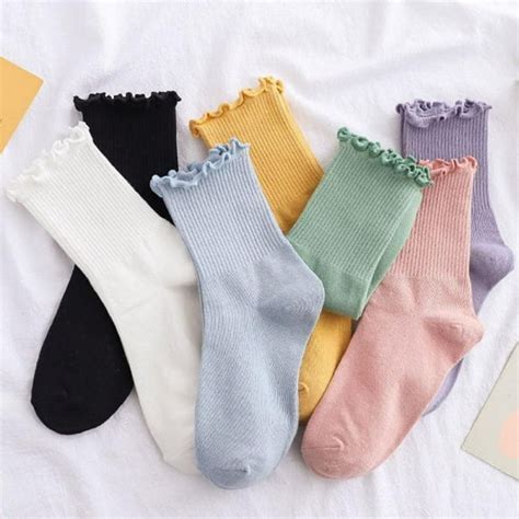 Ruffle Socks Women