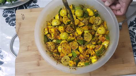 Mango Lemon Achaar Pickle Video By Tahir Chaudhry Youtube