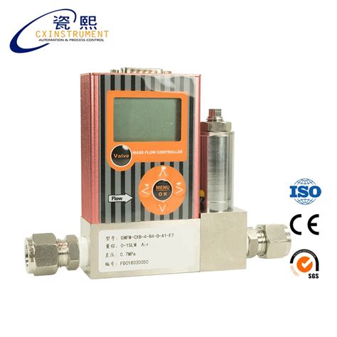 Hydrogen Gas Flow Meter 0 500sccm Flow Range Digital Display Air Flow