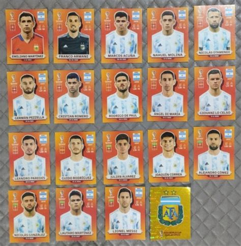 Figuritas Del Mundial Seleccion Argentina Qatar 2022 Panini Figuritas