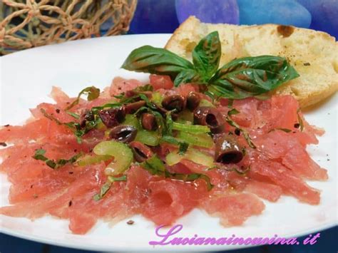 Carpaccio Di Tonno Fresco Luciana In Cucina