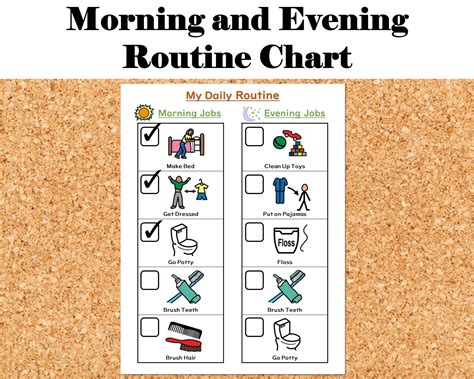 Morning Evening Routine Printable