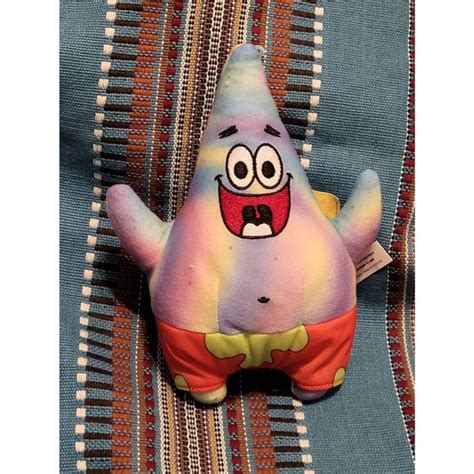 Spongebob Squarepants Toys Rainbow Patrick Star A Vibrant Tiedye Plush Of Spongebobs Loyal